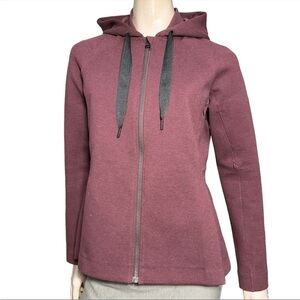 Lululemon Women's Size 8 Heathered Bordeaux Wine Drama &go Skyline Hooded Jacket